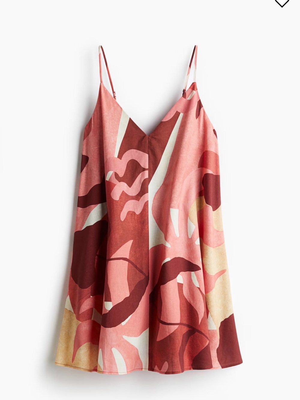 H&M Premium Selection Linen Mini dress - beautiful & chic pattern.